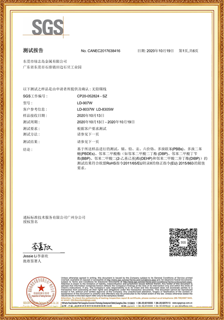 Certificate Of Honor